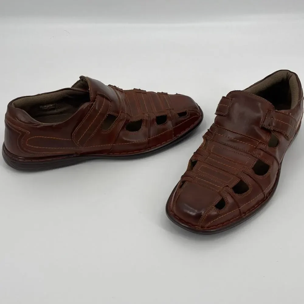 Stacy Adams Belmar Fisherman Men’s Sandals Shoes Sz 13M Coastal Normcore Brown